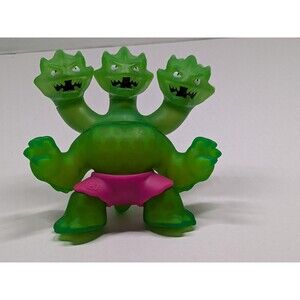 Heroes of Goo Jit Zu HYDRA Figure Green With 3 Heads Moose Toys - Rare